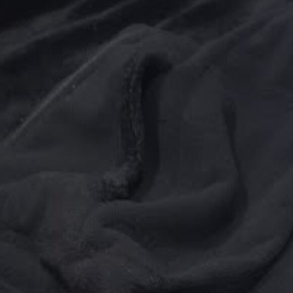 HOT CHILLYS SALSA BLACK HOODIE FUZZY LINING EMBROIDERED TEXTURED FLEECE  LARGE - Picture 15 of 16